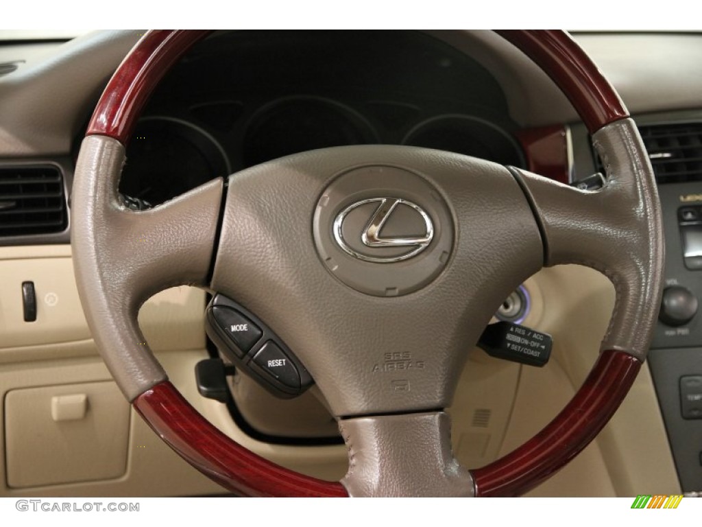 2003 Lexus ES 300 Ivory Steering Wheel Photo #90044428
