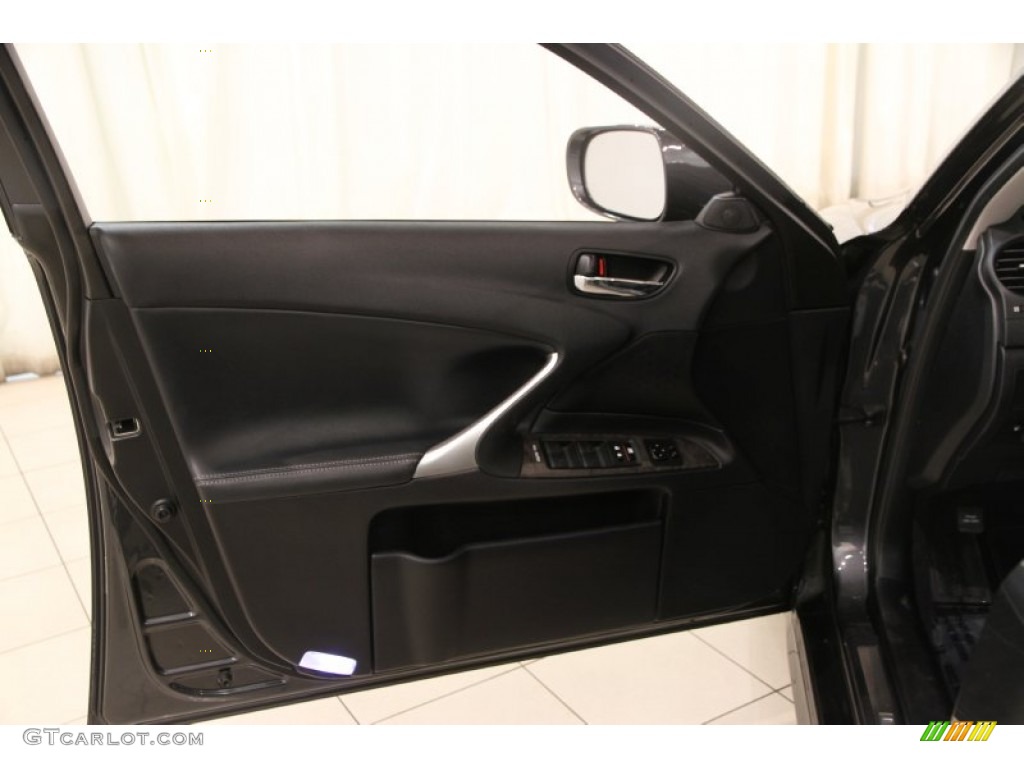 2011 Lexus IS 250 F Sport Black Door Panel Photo #90044743