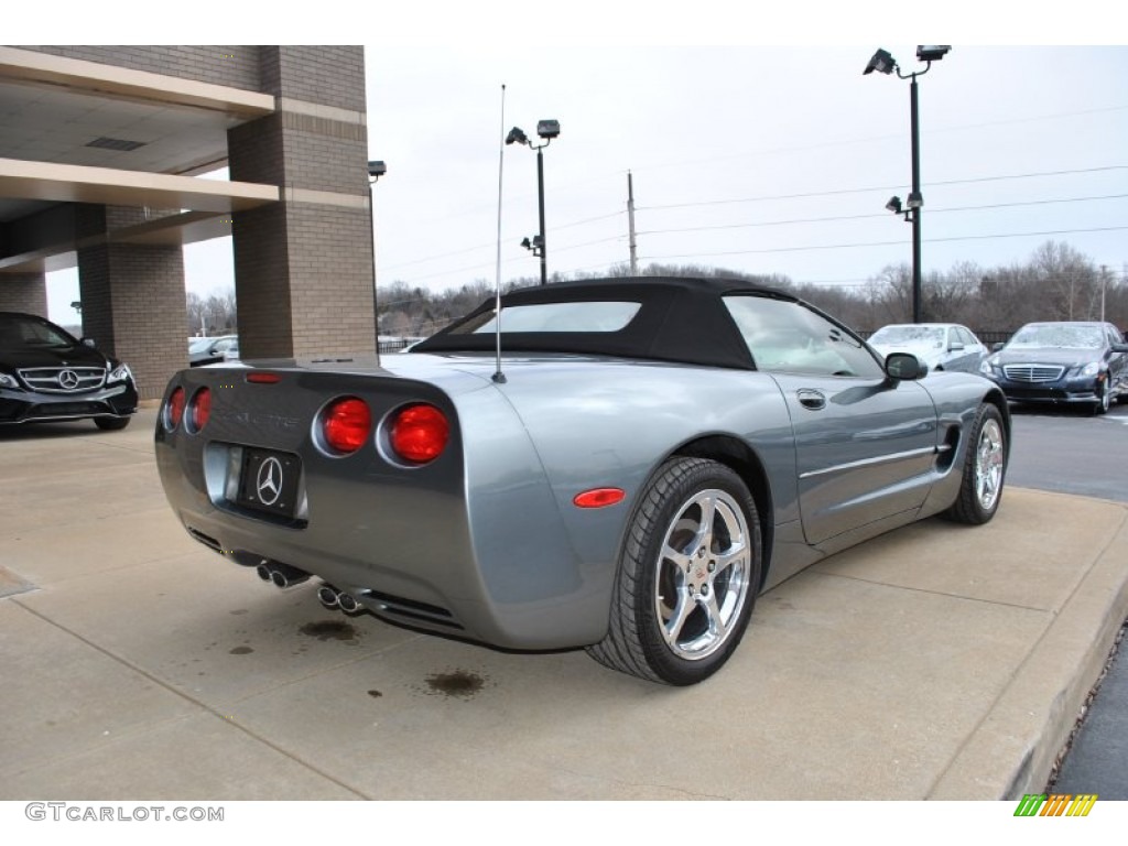 2004 Corvette Convertible - Medium Spiral Gray Metallic / Black photo #8