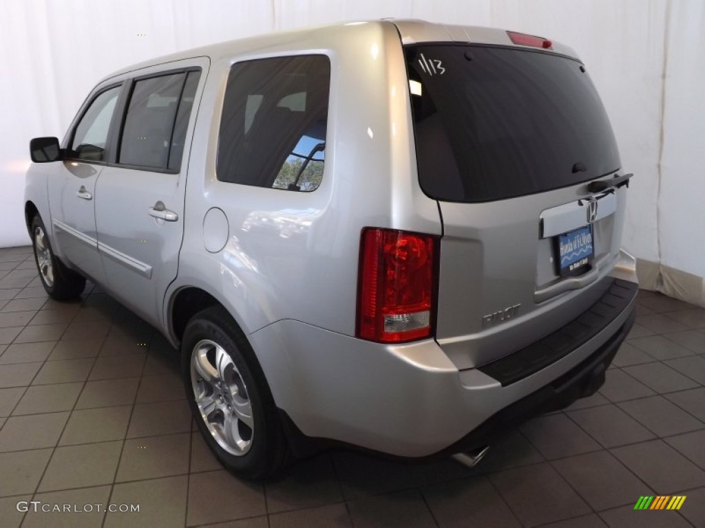 2014 Pilot EX-L - Alabaster Silver Metallic / Gray photo #6