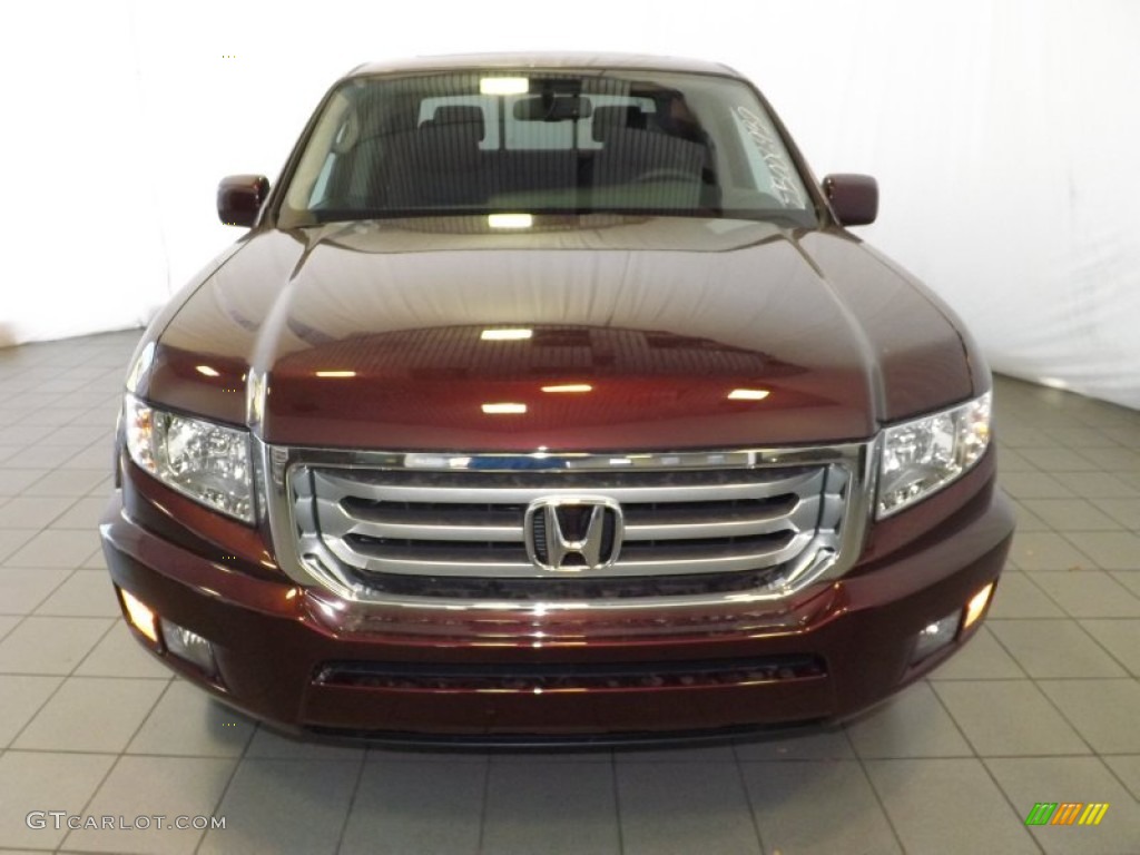 Dark Cherry Pearl 2014 Honda Ridgeline RTL Exterior Photo #90045769