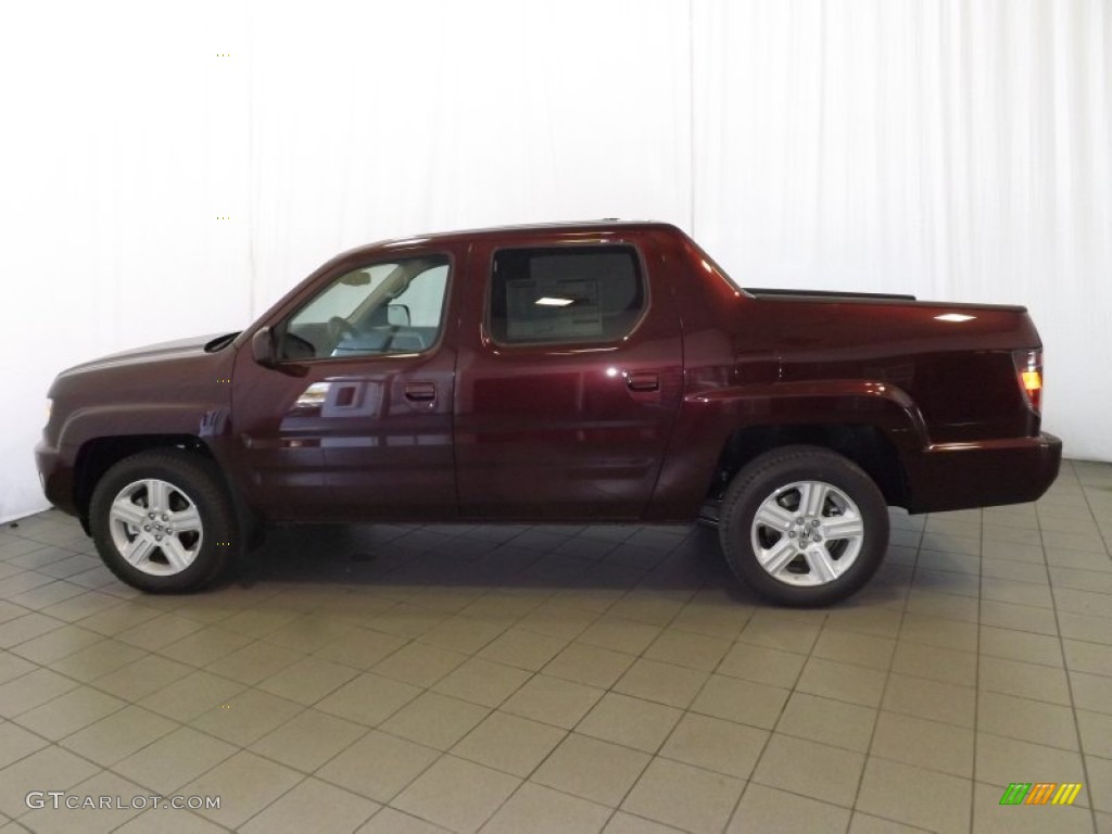 Dark Cherry Pearl 2014 Honda Ridgeline RTL Exterior Photo #90045834