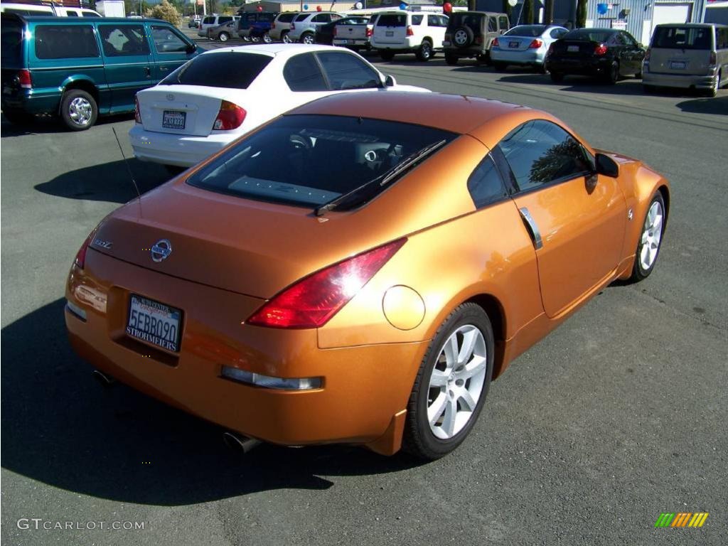 2004 350Z Enthusiast Coupe - Le Mans Sunset Metallic / Carbon Black photo #5