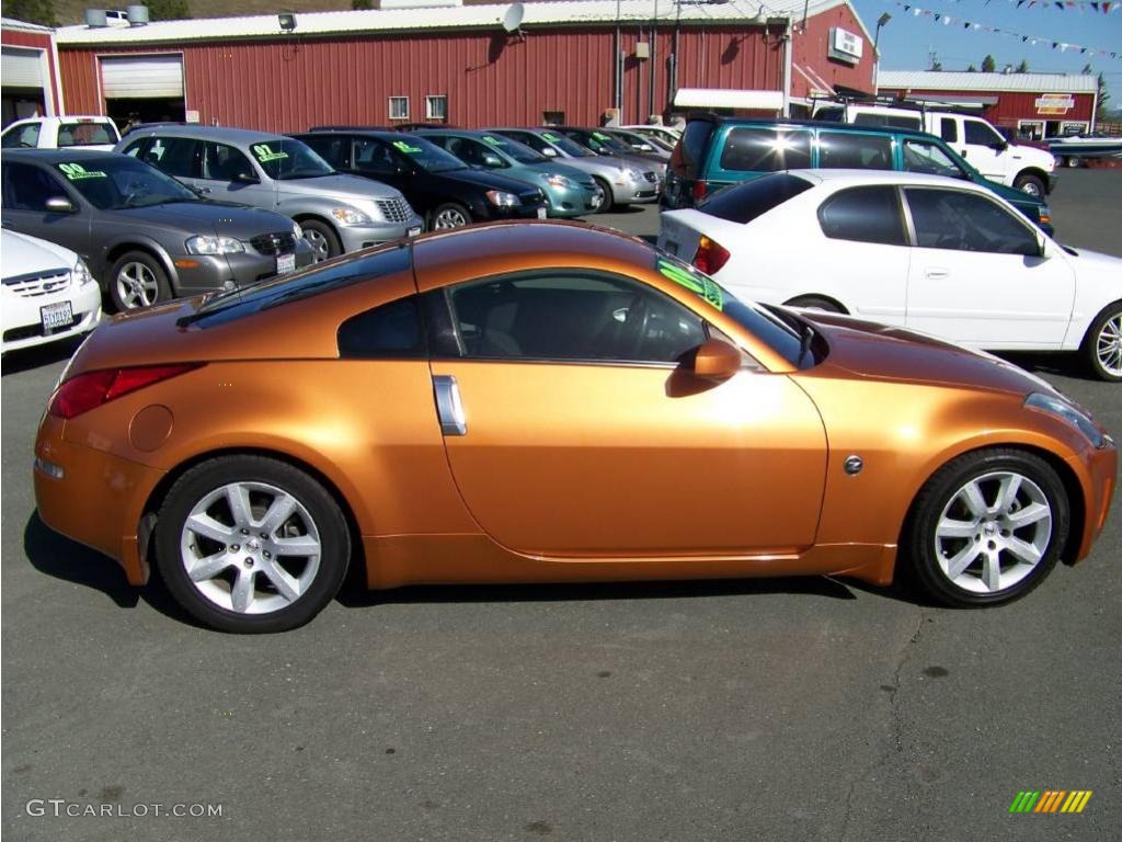 2004 350Z Enthusiast Coupe - Le Mans Sunset Metallic / Carbon Black photo #6