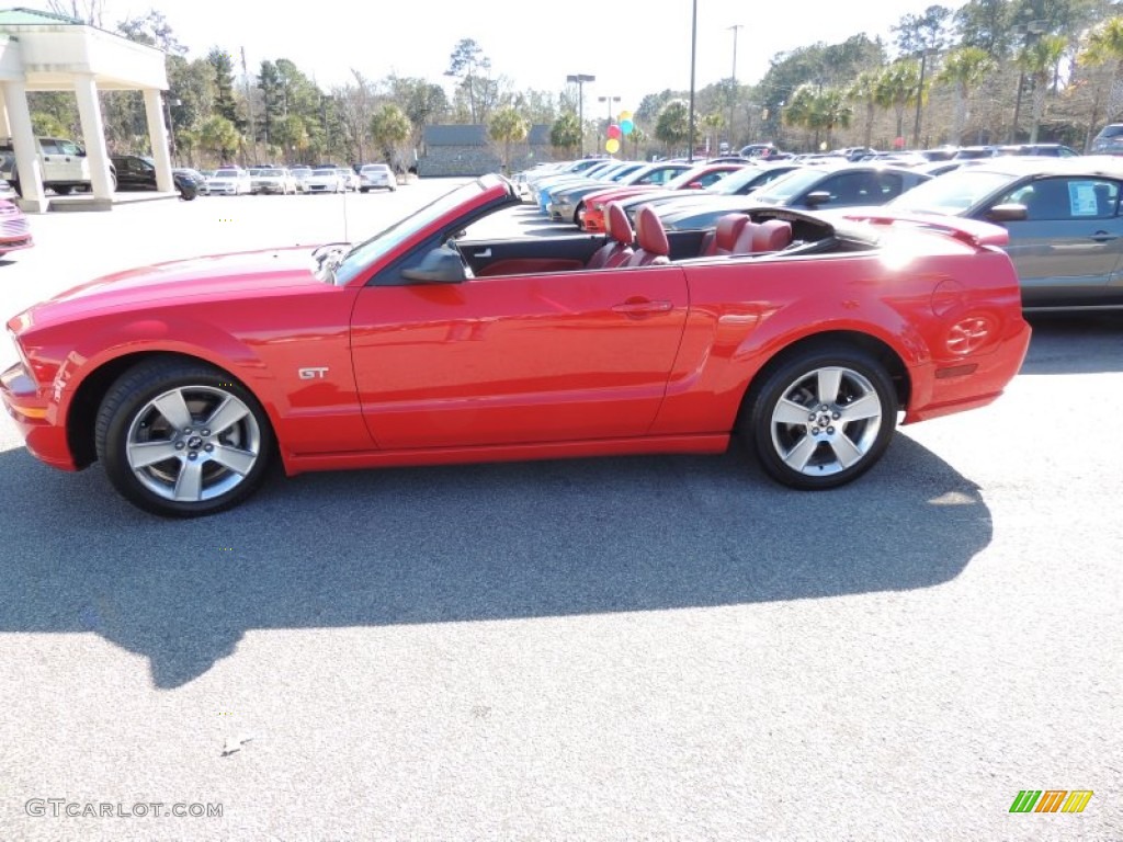 2006 Mustang GT Premium Convertible - Torch Red / Red/Dark Charcoal photo #2