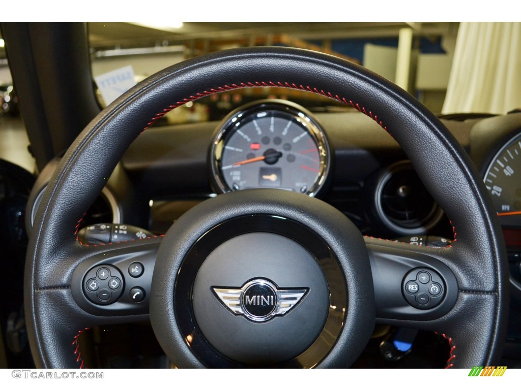 2013 Cooper John Cooper Works Hardtop - Reef Blue Metallic / Carbon Black photo #21