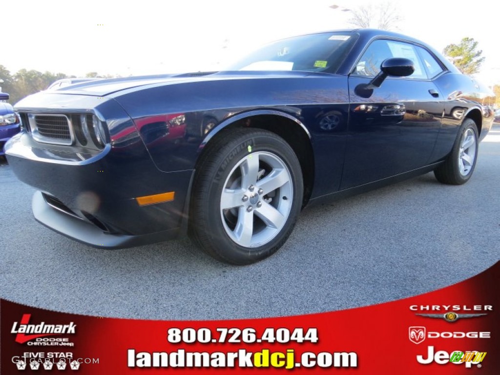 2014 Challenger SXT - Jazz Blue Pearl Coat / Dark Slate Gray photo #1