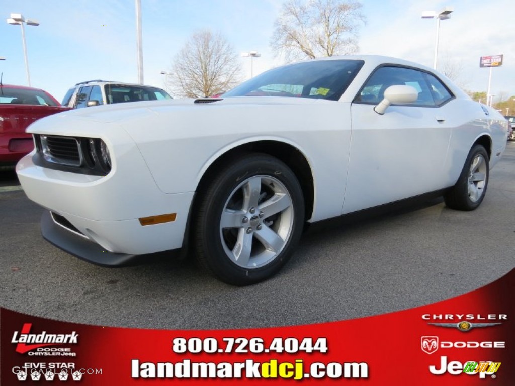2014 Challenger SXT - Bright White / Dark Slate Gray photo #1