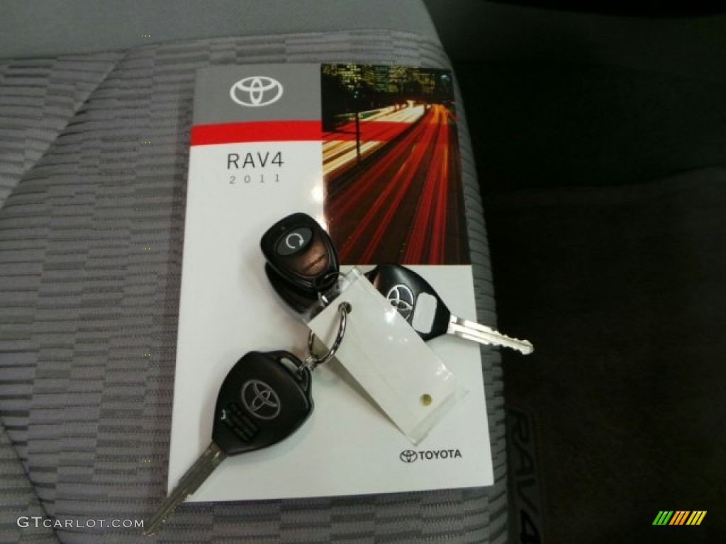 2011 RAV4 I4 4WD - Black Forest Metallic / Ash photo #24
