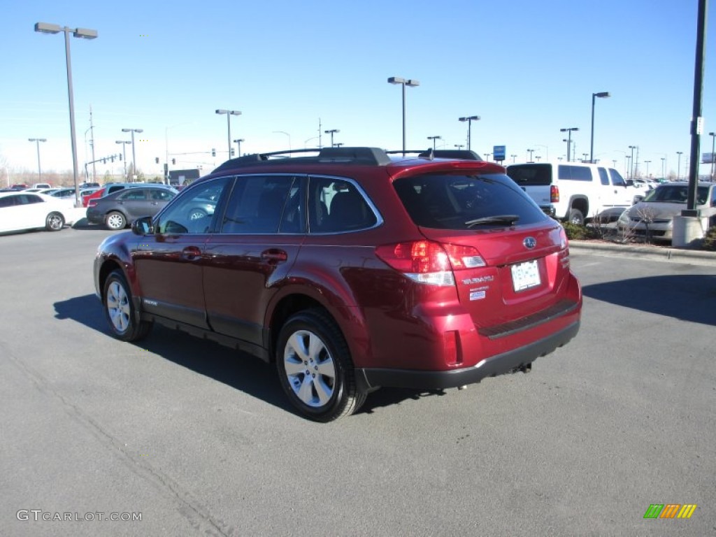 2011 Outback 3.6R Limited Wagon - Ruby Red Pearl / Warm Ivory photo #3