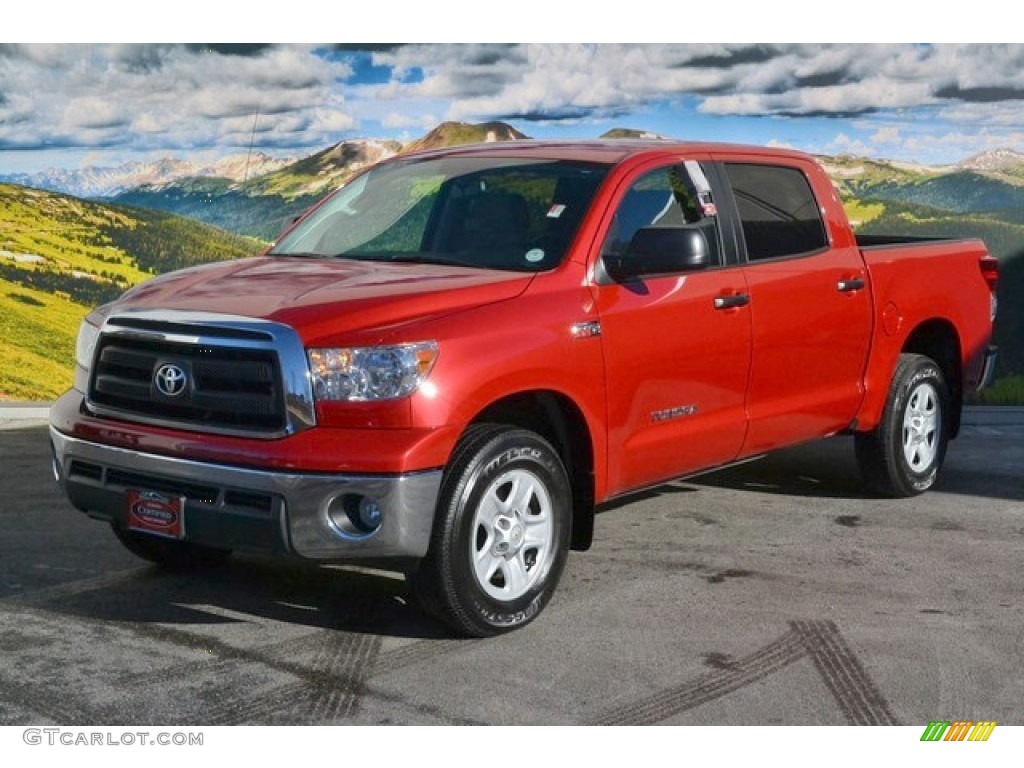 2013 Tundra CrewMax 4x4 - Radiant Red / Graphite photo #5