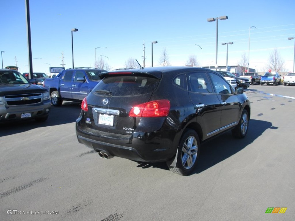 2011 Rogue S AWD Krom Edition - Wicked Black / Black photo #4