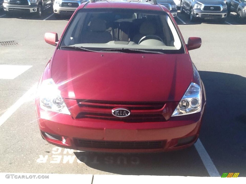 2008 Sedona LX - Claret Red Metallic / Beige photo #1