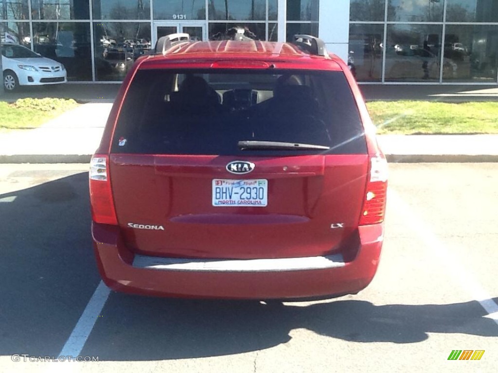 2008 Sedona LX - Claret Red Metallic / Beige photo #3