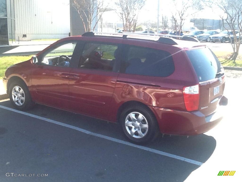 2008 Sedona LX - Claret Red Metallic / Beige photo #4