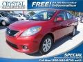 2012 Red Brick Nissan Versa 1.6 SL Sedan  photo #1