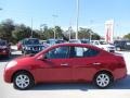 2012 Red Brick Nissan Versa 1.6 SL Sedan  photo #2