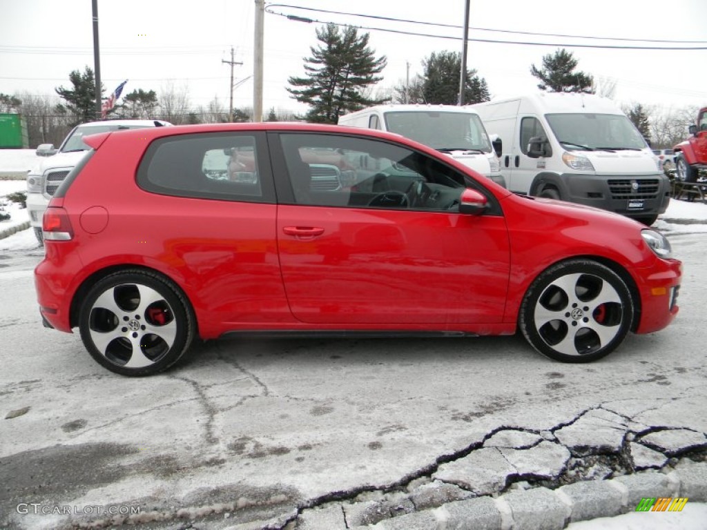 2010 GTI 2 Door - Tornado Red / Interlagos Plaid Cloth photo #6