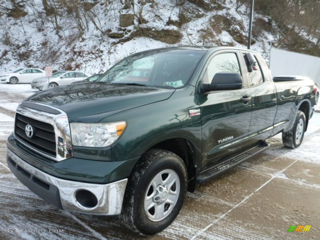 2007 Tundra SR5 Double Cab 4x4 - Timberland Mica / Graphite Gray photo #3