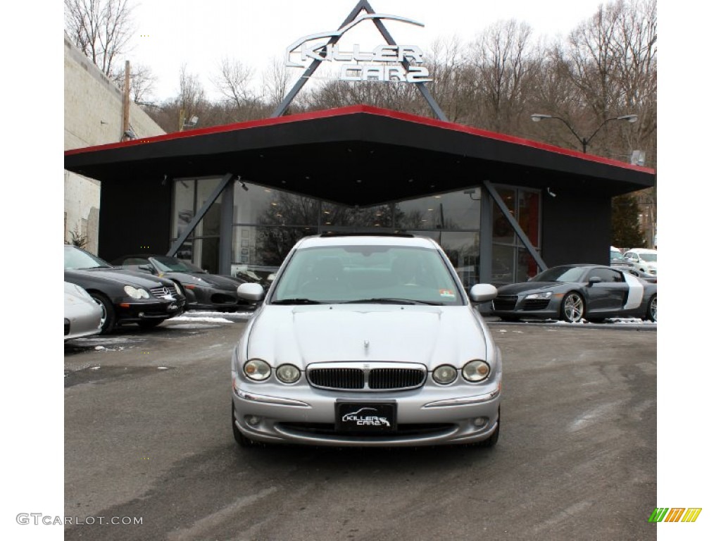 2003 X-Type 2.5 - Platinum Silver Metallic / Charcoal photo #2