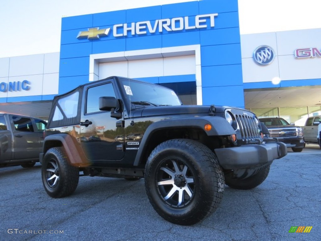 2011 Wrangler Sport 4x4 - Black / Black photo #1