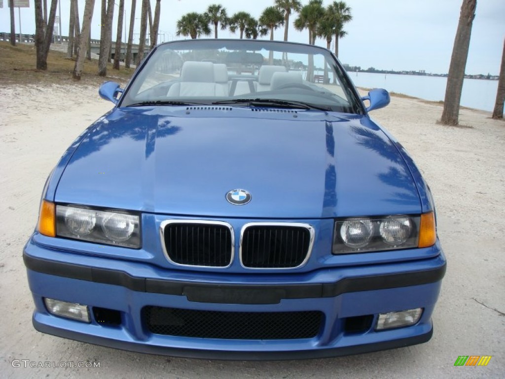 1998 M3 Convertible - Estoril Blue Metallic / Grey photo #2