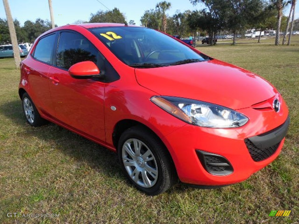 True Red 2012 Mazda MAZDA2 Sport Exterior Photo #90060442