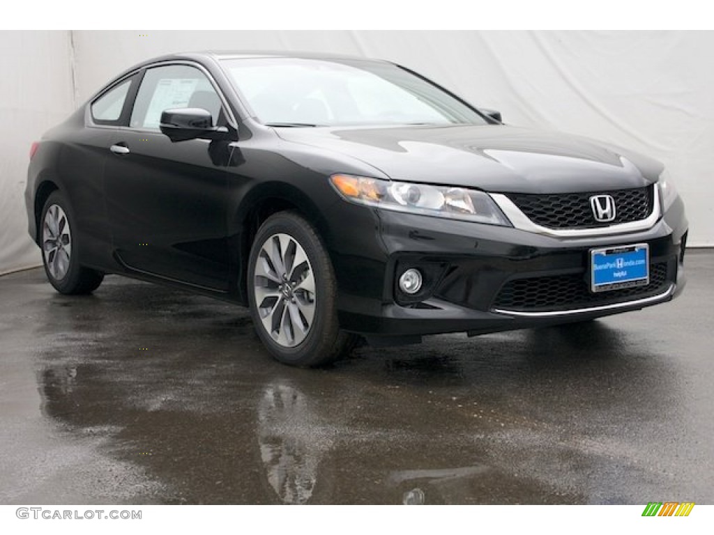 2014 Accord EX-L Coupe - Crystal Black Pearl / Black photo #1