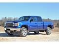 2014 Heritage Blue Metallic GMC Sierra 2500HD SLT Crew Cab 4x4  photo #2