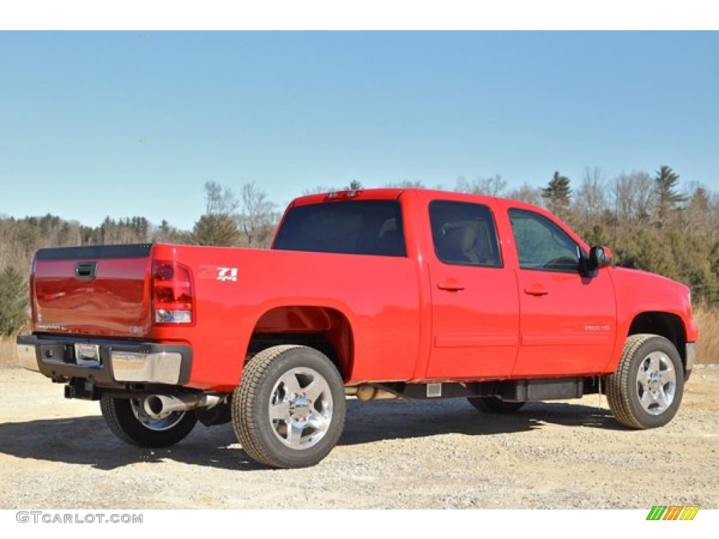 Fire Red 2014 GMC Sierra 2500HD SLT Crew Cab 4x4 Exterior Photo #90062149