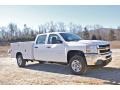 Summit White - Silverado 2500HD WT Crew Cab 4x4 Utility Truck Photo No. 11