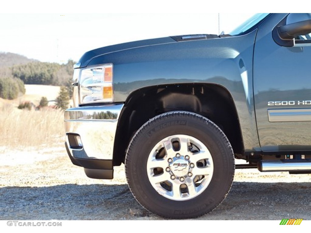 2014 Silverado 2500HD LTZ Crew Cab 4x4 - Blue Granite Metallic / Light Titanium/Dark Titanium photo #6