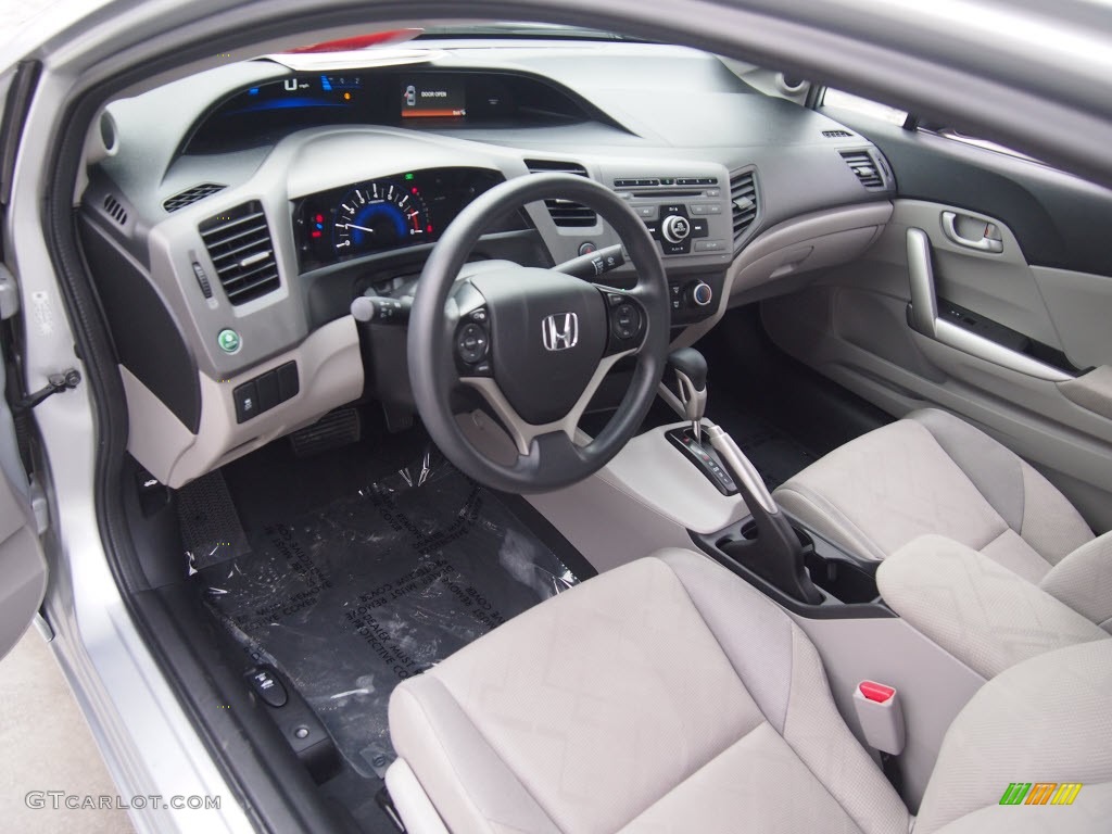 Gray Interior 2012 Honda Civic LX Coupe Photo #90063259