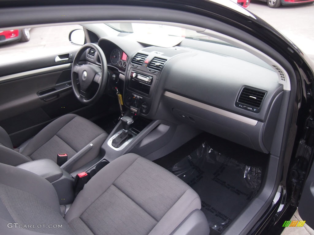2008 Rabbit 2 Door - Black / Anthracite Black photo #4