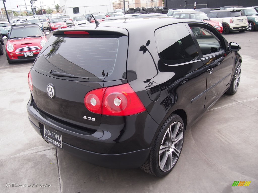 2008 Rabbit 2 Door - Black / Anthracite Black photo #7