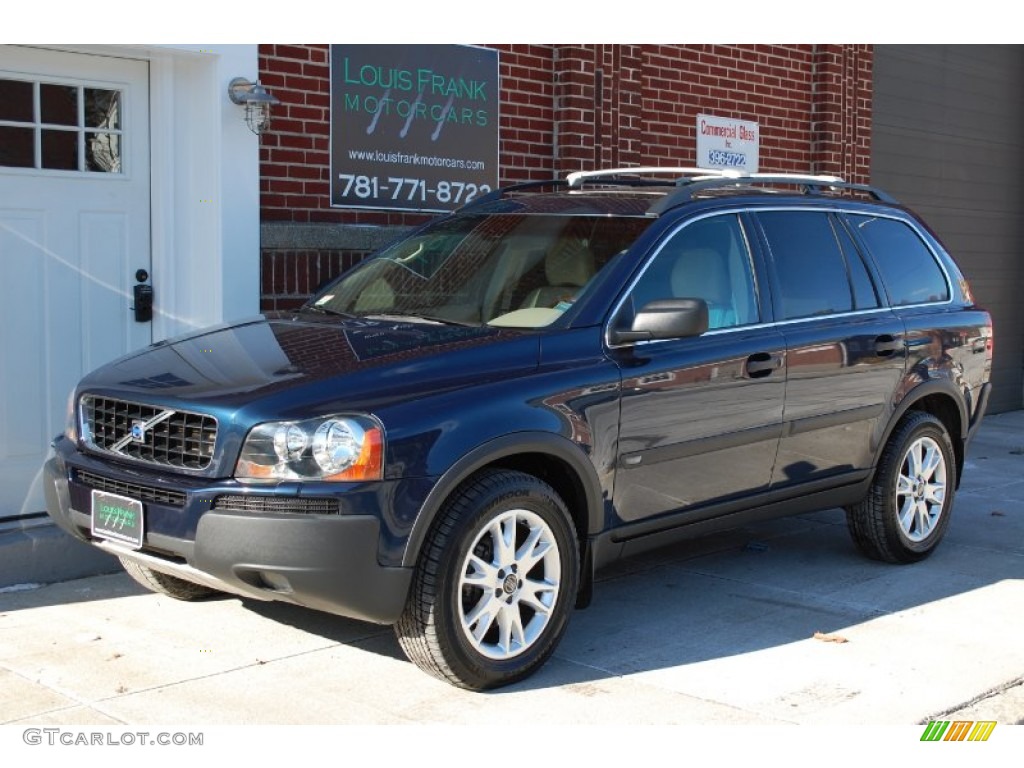 2004 XC90 T6 AWD - Nautic Blue Metallic / Taupe/Light Taupe photo #2