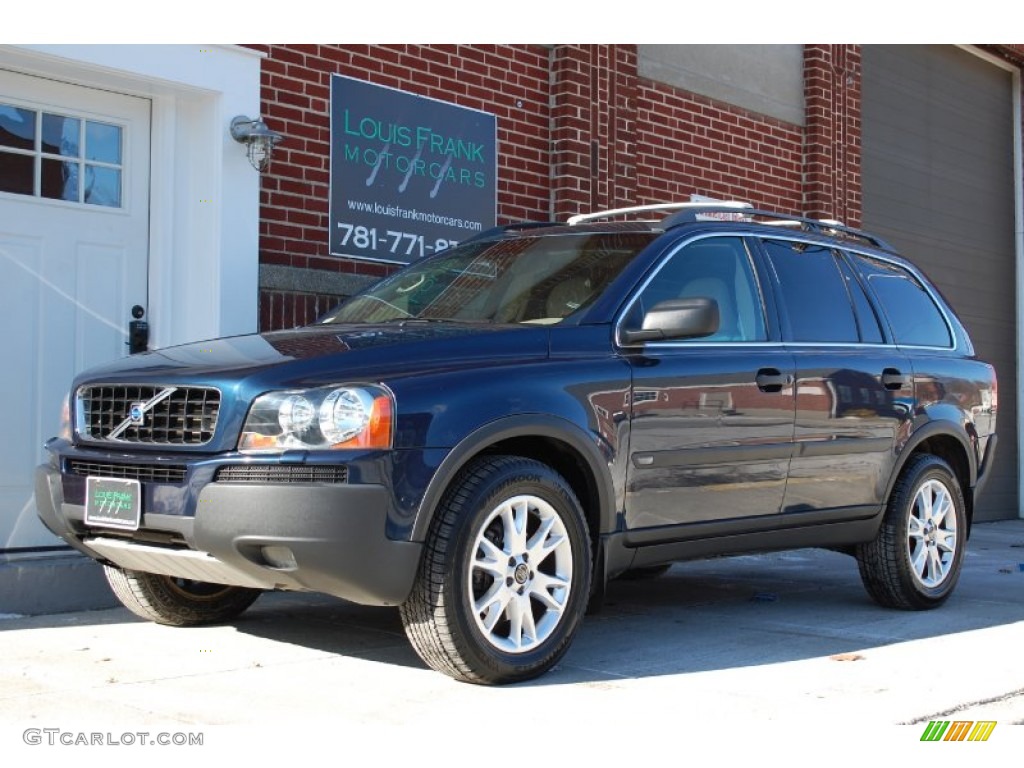 2004 XC90 T6 AWD - Nautic Blue Metallic / Taupe/Light Taupe photo #3