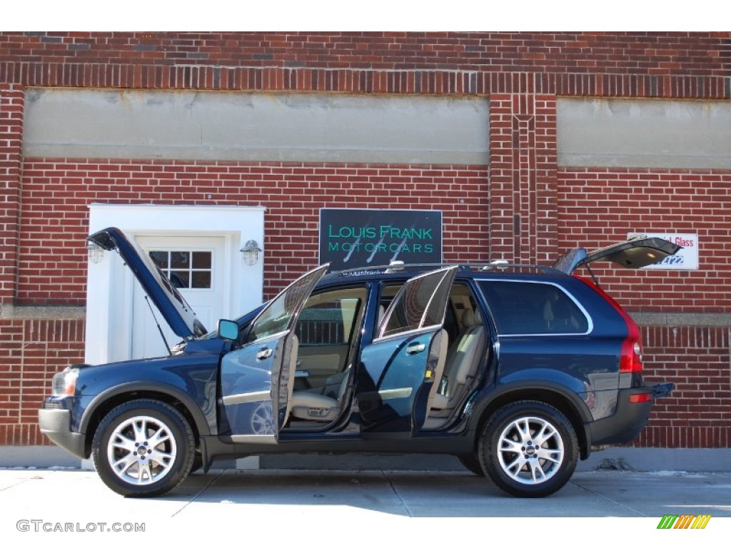 2004 XC90 T6 AWD - Nautic Blue Metallic / Taupe/Light Taupe photo #25