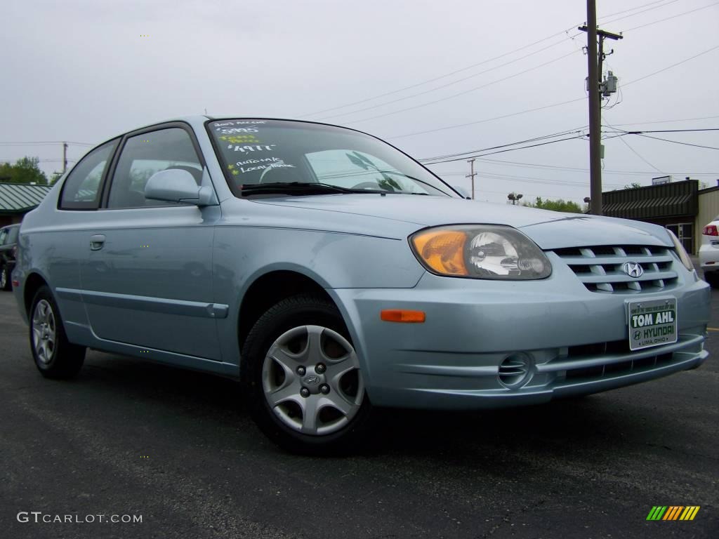 Blue Hyundai Accent