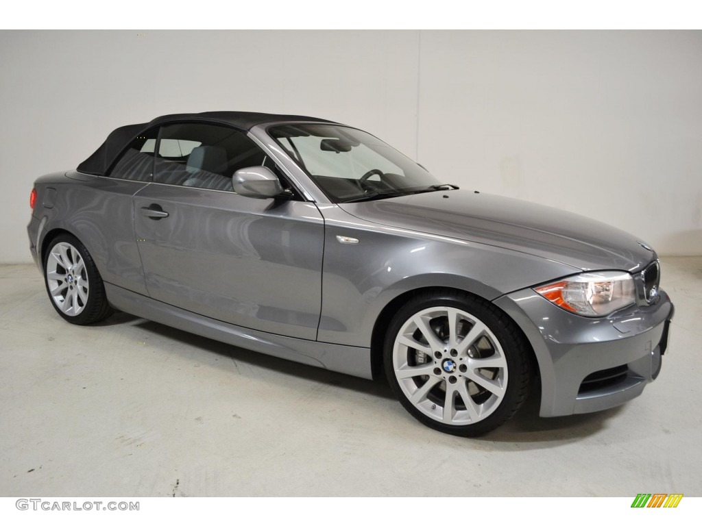 2012 1 Series 135i Convertible - Space Grey Metallic / Gray photo #2