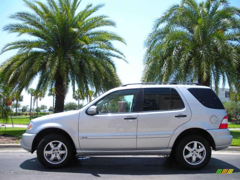 2003 ML 350 4Matic - Brilliant Silver Metallic / Charcoal photo #1