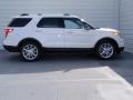 2014 White Platinum Ford Explorer XLT  photo #3