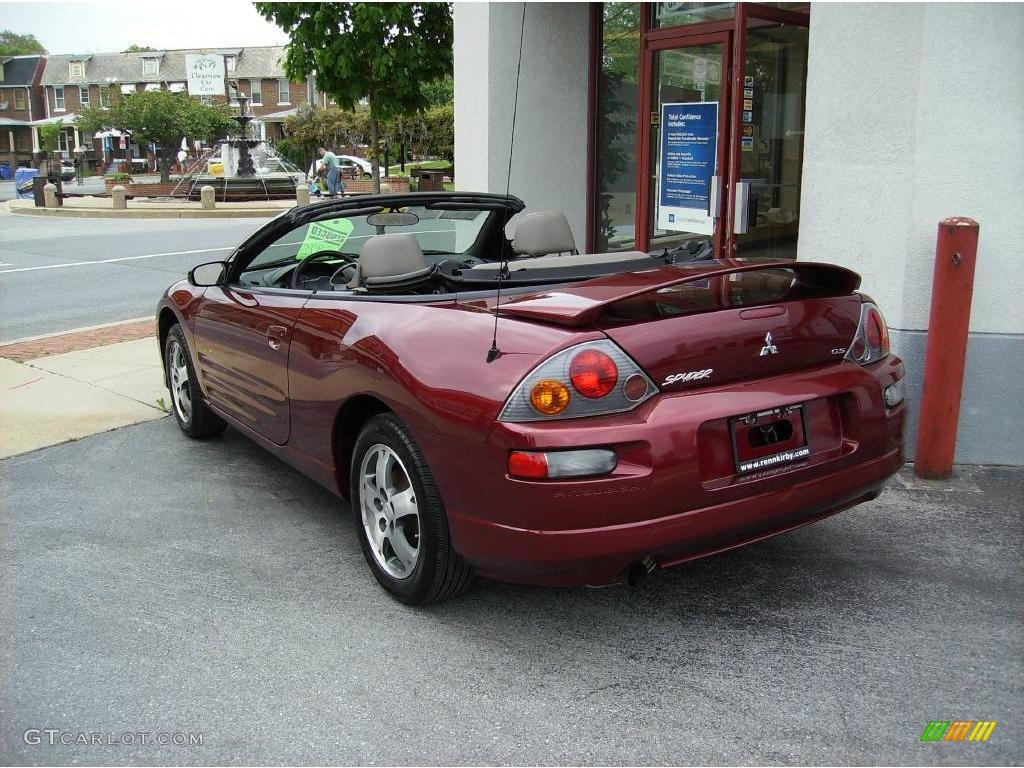 2003 Eclipse Spyder GS - Ultra Red Pearl / Midnight photo #5