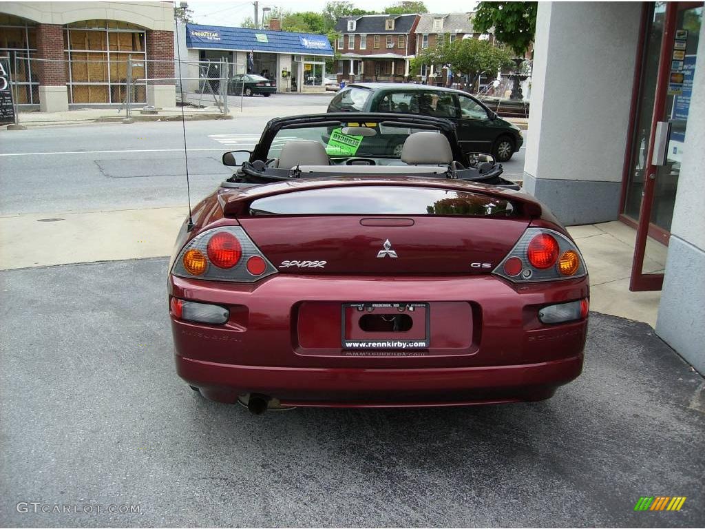 2003 Eclipse Spyder GS - Ultra Red Pearl / Midnight photo #6