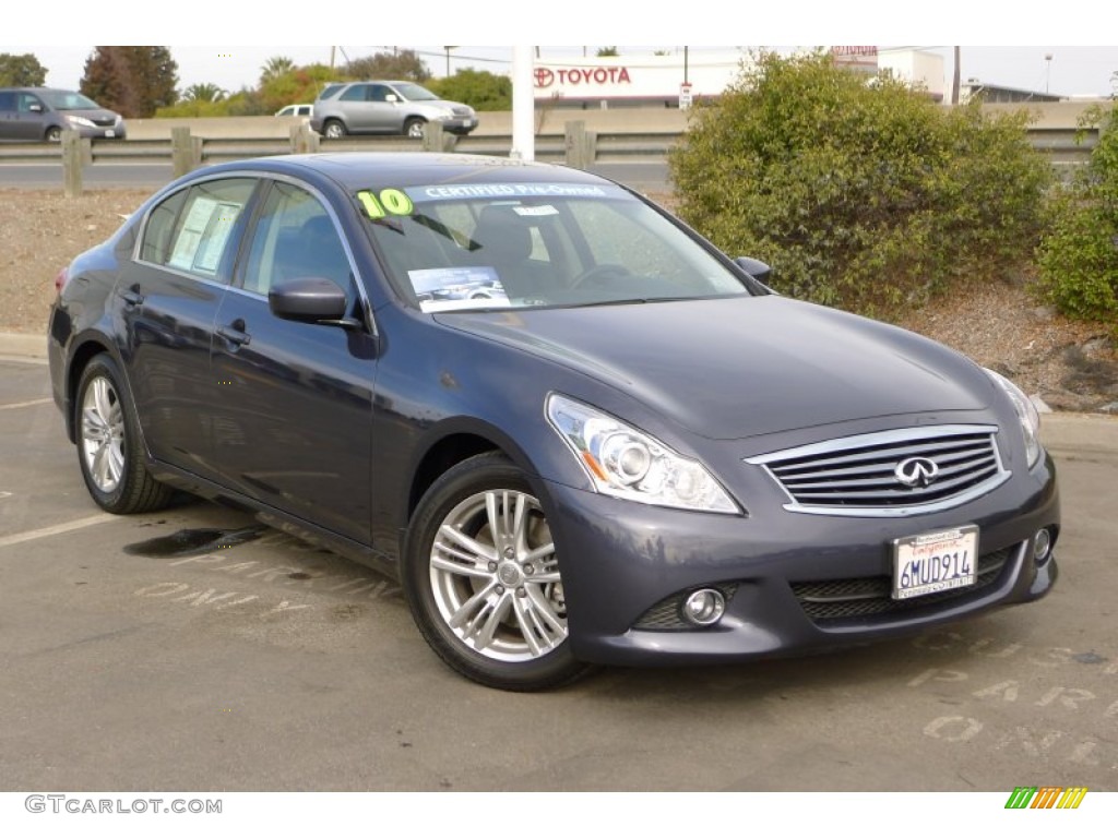 2010 G 37 Journey Sedan - Blue Slate / Graphite photo #1