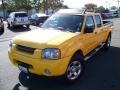 2002 Solar Yellow Nissan Frontier SC Crew Cab 4x4  photo #1