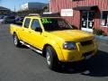 2002 Solar Yellow Nissan Frontier SC Crew Cab 4x4  photo #7