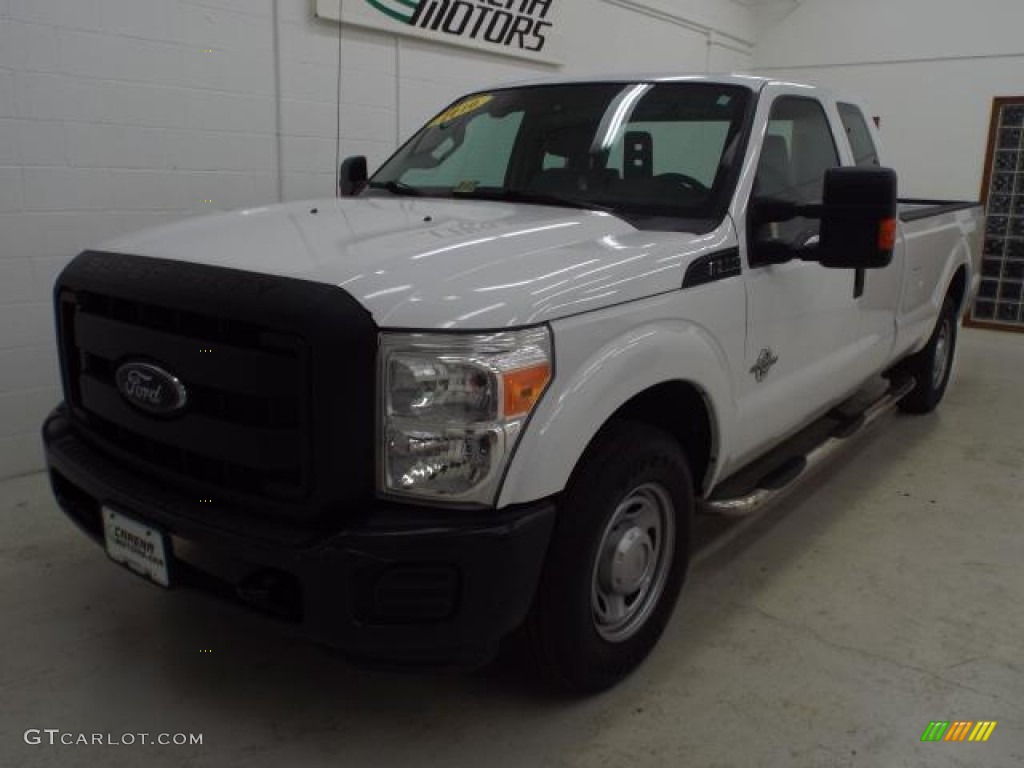 2012 F250 Super Duty XL SuperCab - Oxford White / Steel photo #12