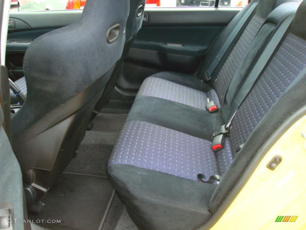 2003 Lancer Evolution VIII - Lightning Yellow / Black/Blue photo #8