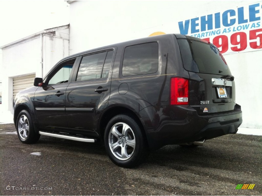 2012 Pilot EX-L 4WD - Dark Amber Metallic / Beige photo #5